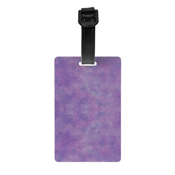 Purple Paint Luggage Tag Name Id Card Suitcase Labels Identifiers Pvc Baggage Tags