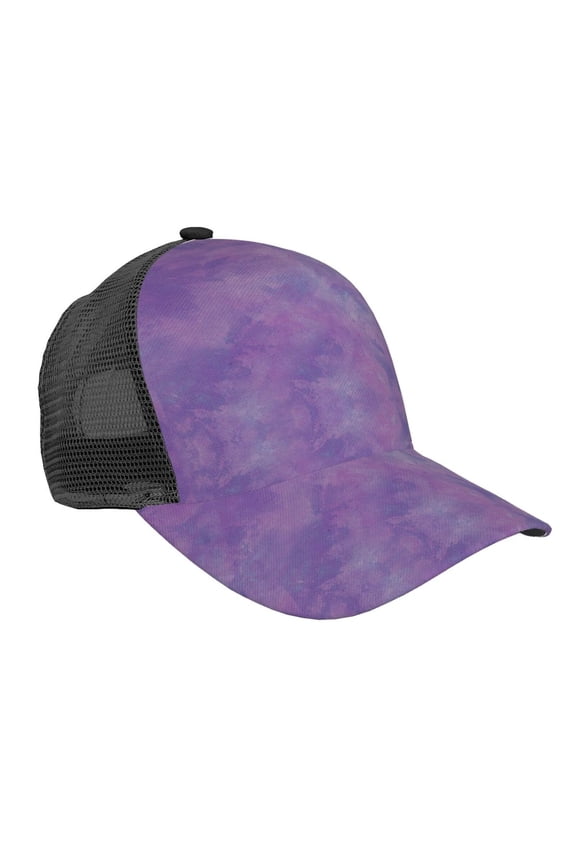Purple Paint Snapback Trucker Hats Baseball Caps Adjustable Mesh Back Ball Caps For Men Women
