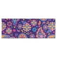 thumbnail image 1 of Purple Paisley and Floral Pattern Kitchen Rug Mat,Kitchen Runner Rugs Non Skid Washable,Decorative Kitchen Floor Mats for Kitchen,Sink,Laundry,17"X47", 1 of 5