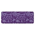 thumbnail image 1 of Purple Paisley Pattern Kitchen Rug Mat,Kitchen Runner Rugs Non Skid Washable,Decorative Kitchen Floor Mats for Kitchen,Sink,Laundry,17"x47.2", 1 of 7