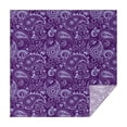 thumbnail image 1 of Purple Paisley Pattern Square Tablecloth,Waterproof Square Table Cover,Wipeable Spillproof Washable Table Cover for Home Kitchen Party Decor 42"X42"(107x107cm), 1 of 6