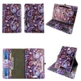 thumbnail image 1 of Purple Paisley tablet case 8 inch for Samsung Galaxy Tab 3 8" 8inch android tablet cases 360 rotating slim folio stand protector pu leather cover travel e-reader cash slots, 1 of 5