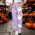 thumbnail image 1 of Purple Pajama Pants for Women Baggy Funny Sweatpants Fall Lounge Joggers for Teen L, 1 of 9