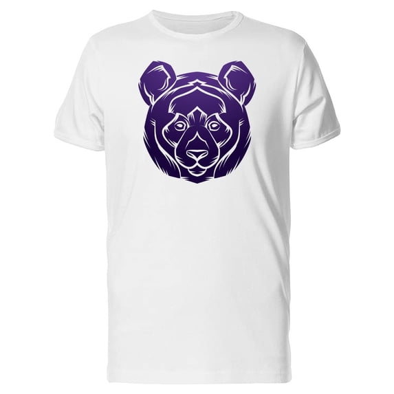Purple Panda Head Outline Tee Men's -Image by Shutterstock