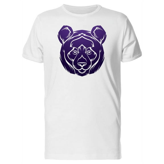 Purple Panda Head Outline Tee Men's -Image by Shutterstock