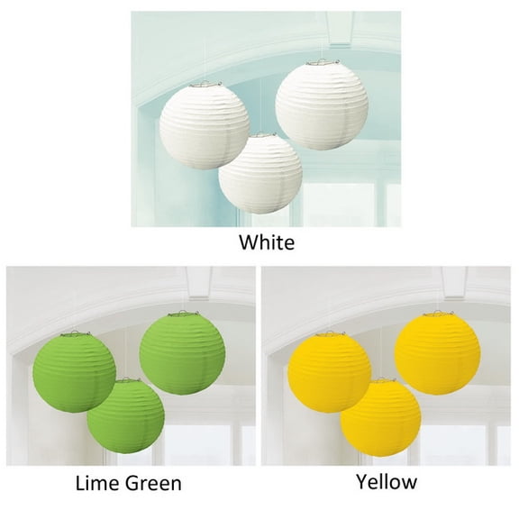 Amscan 223302 Round Paper Lanterns