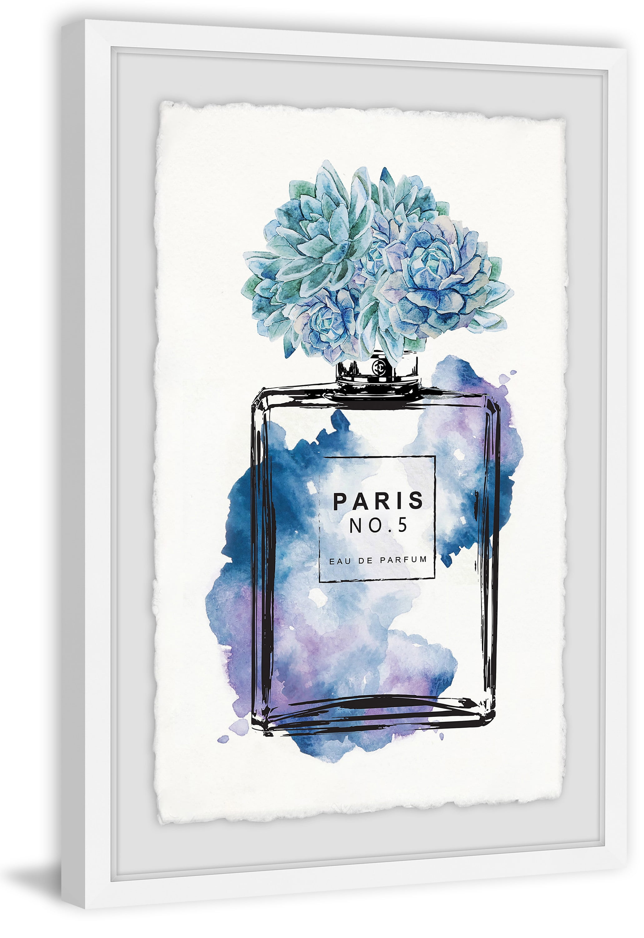 Purple Paris No. 5 Eau de Parfum Framed Painting Print 