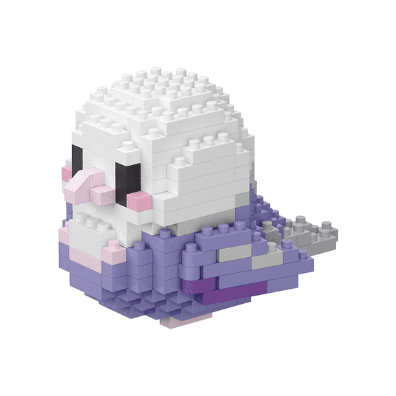 Purple Parrot Micro Building Blocks Set, Cute Bird Mini Brick Toy, Creative Building Kit for Kids Age 8+