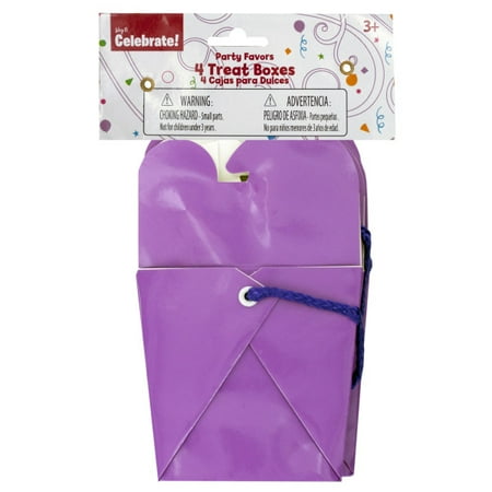 Purple Party Favor Treat Boxes (Available in a pack of 24)