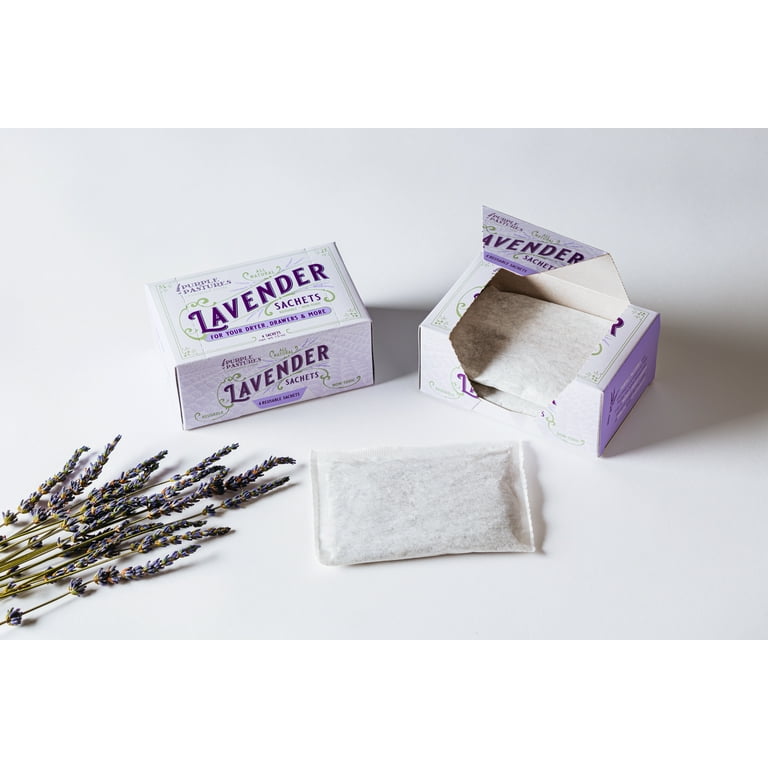 Purple Pastures Lavender Sachets, Natural Home Fragrance, 1.6 oz