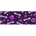 thumbnail image 1 of Purple Paw Print and Bone Large Gaming Mouse Pad Non Slip Rubber Mouse Mat Desk Pad Long Extended Keyboard Pad 31.5x11.8, 1 of 1