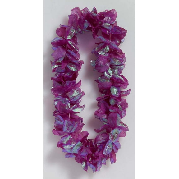 Purple Pearlized Flower Leis