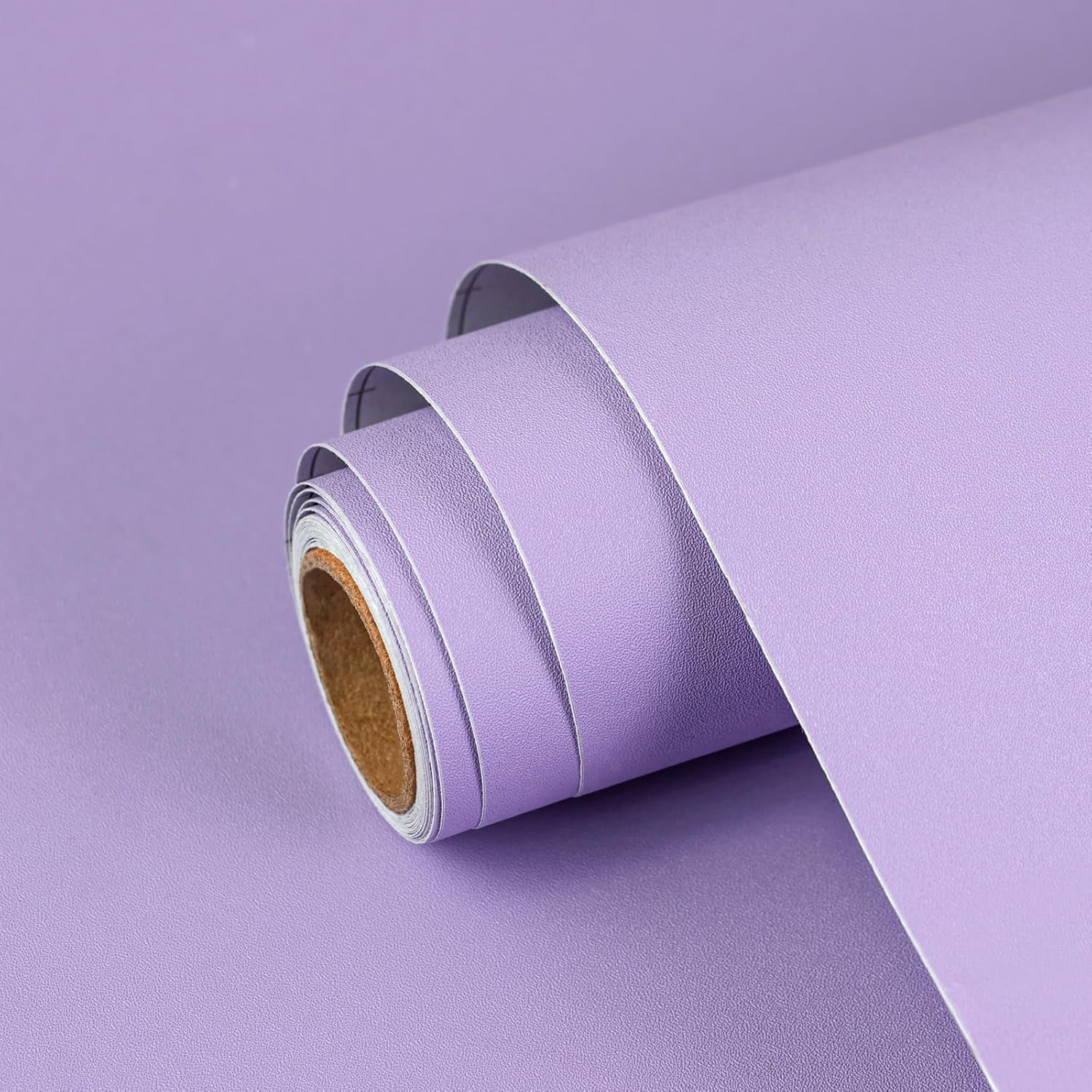Purple Peel and Stick Wallpaper Solid Purple Contact Paper A Set of 15.7"x236" Matte Self Adhesive Waterproof Vinyl Roll for Wall Coverings,Cabinets,Countertops,Bedroom,Kitchen