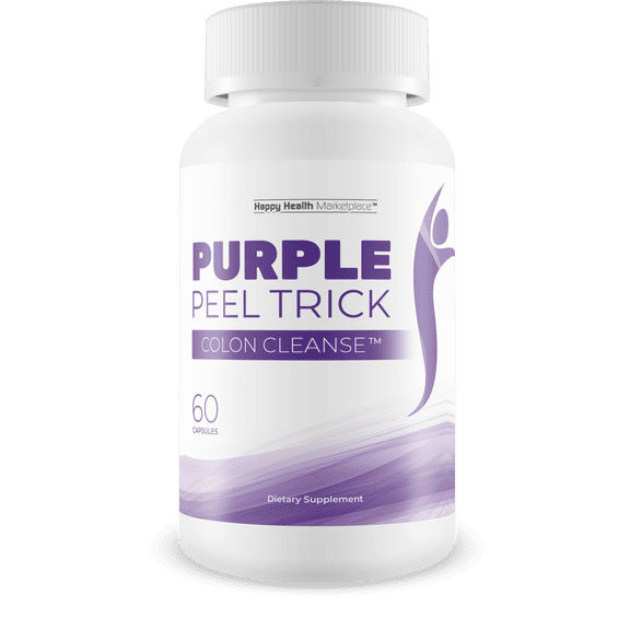 Purple Peel Trick Colon Cleanse - Our Best Gut Cleansing Colon Cleanse Supplement - Flush Out Waste & Toxins to Reduce Gut Bloat - Purple Peel Exploit for Intestinal Health & Colon Cleansing