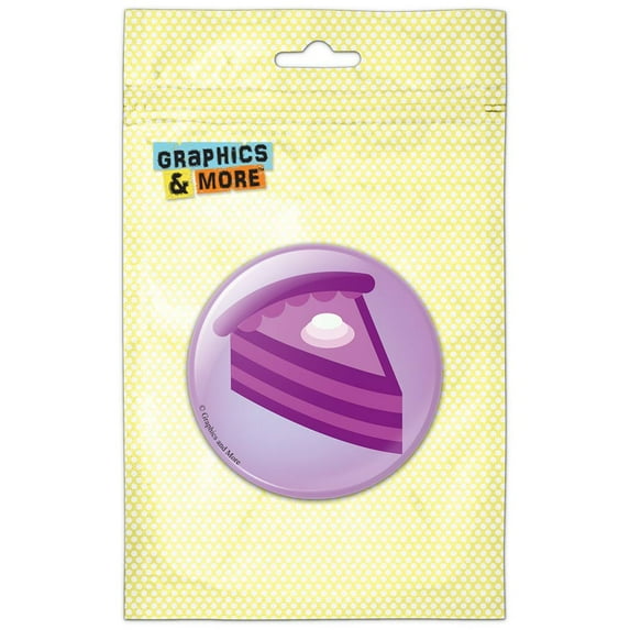 Purple Pie Refrigerator Button Magnet