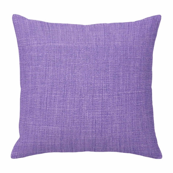 Purple Pillow Covers 26x26 Inch, Farmhouse Burlap Solid Purple Color Modern Linen Texture Linen Pillowcase with Invisible Zipper, Decorative Throw Pillow Covers Cushion Case for Couch Sofa Bed