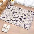 thumbnail image 1 of Purple Pink Botanical Entryway Rug 2'x3'&nbsp; Non Slip Front Door Mats, Rustic Country Spring Floral Summer Leaf Entrance Rugs Indoor Outdoor Carpet, Floor Mats Small Area Rug for Bedroom Kitchen, 1 of 8