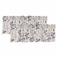 thumbnail image 1 of Purple Pink Botanical Valances for Windows, Decorative Rod Pocket Window Valance Curtains, Rustic Country Spring Floral Summer Leaf Short Curtain Drapes for Living Room, 2 Panels, 60" W x 18" L, 1 of 8
