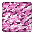thumbnail image 1 of Purple Pink Camo Classic Shapes Pattern Square Fitted Tablecloth with Elastic Edge,Square Table Cover,Washable Elastic Table Cover for Home Kitchen Party Decor 36"x36", 1 of 6