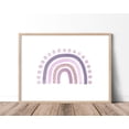 thumbnail image 1 of Purple And Pink Rainbow Wall Art For Baby Girl Nursery Decor, Baby Animal Print, Rainbow Baby Gift, Pink And Purple Rainbow Art Home Decor #51, Unframed Poster Size 16x24, 1 of 4
