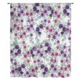 thumbnail image 1 of Purple Pink Roses Sheer Curtains 63 Inches Long, Spring Floral Elegant Pastoral Botanical Light Filering Curtains, Breathable Simi Curtain Privacy Drapes for Living Room Bedroom Window Treatment, 1 of 9