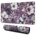 thumbnail image 1 of Purple Pink Watercolor Cute Flowers Gaming Mouse Mat, Rectangle 3XL Extra Large Mouse Pad 47.3 X 23.6 Inches Non-Slip Rubber Gaming Mouse Pad with Stitched Edges, Office Mouse Pad for Women Men Kids, 1 of 7