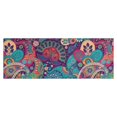 thumbnail image 1 of Purple Pioneer Flower and Paisley Pattern Kitchen Rug Mat,Kitchen Runner Rugs Non Skid Washable,Decorative Kitchen Floor Mats for Kitchen,Sink,Laundry,17"X47", 1 of 5