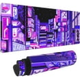 thumbnail image 1 of Purple Pixel Japanese Mouse Mat Computer Pad for Laptop, Kawaii Large Gaming Pad 35.4 x 15.7 Inch for Mouse Pad Gaming Keyboard Retro Non-Slip Rubber Base Mouse Pads for Office Computer Laptop Gamers, 1 of 6