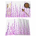 thumbnail image 1 of Purple Placemats Set of 8, Polka Dots Watercolor Abstract Art Placemats for Dining Table, Place Mats for Kitchen Tabletop, Waterproof Wipeable Dining Table Mats Set, 1 of 9