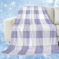 thumbnail image 1 of Purple Plaid Cooling Blanket,Lightweight Breathable Summer Throw Blanket with Double Sided Cold Effect,Spring Summer Farmhouse Buffalo Checkered Picnic Blankets Bed Sheet for Hot Sleepers 60"x80", 1 of 8