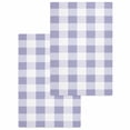 thumbnail image 1 of Purple Plaid Kitchen Dish Towels for Drying Dishes Set of 2, Spring Summer Farmhouse Buffalo Checkered Waffle Weave Microfiber Hand Tea Bathroom Towels Quick Dry & Absorbent Towel 15.7x23.6, 1 of 7