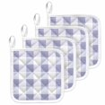 thumbnail image 1 of Purple Plaid Pot Holders for Kitchen Heatproof Potholder, 4 Pack Spring Summer Farmhouse Buffalo Checkered Hot Pads Multipurpose Oven Pads Cloth Potholders Trivet for Cooking and Baking, 1 of 8