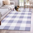 thumbnail image 1 of Purple Plaid Runner Rug 2.7x5 FT, Non Slip Entryway Carpet, Spring Summer Farmhouse Buffalo Checkered Washable Soft Floor Carpet Entrance Mat Non-Shedding Throw Rug for Hallway Laundry Room Bedside, 1 of 9