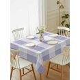 thumbnail image 1 of Purple Plaid Tablecloth Rectangle Table Cloth 52x70, Waterproof Tablecloth Outdoor Table Cloth, Spring Summer Farmhouse Buffalo Checkered Washable Table Cover for Kitchen Dinning Party, 1 of 8