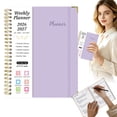 thumbnail image 1 of Purple Planner 2026-2027, Monthly and Weekly Academic Planner July 2026 - June 2027, Flexible Teacher Student Planning Agenda book with Tabs, Perfect for Office Supplies, 11" x 8.5", Premium Paper, 1 of 5