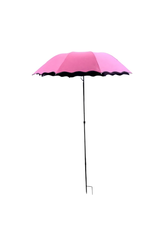Purple Plant Umbrella for Outdoor Potted Plants, 25.6" Sun Shade with H-Stake, UV Protection for Garden Flowers Vegetables