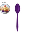 thumbnail image 1 of Purple Plastic Party Cutlery Set of 20 Spoon 6.69in, 1 of 7