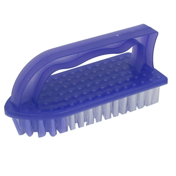 Purple Plastic Shell Clothes Shoe Boot Floor Cleaning Washing Scrubbing Scrub Brush