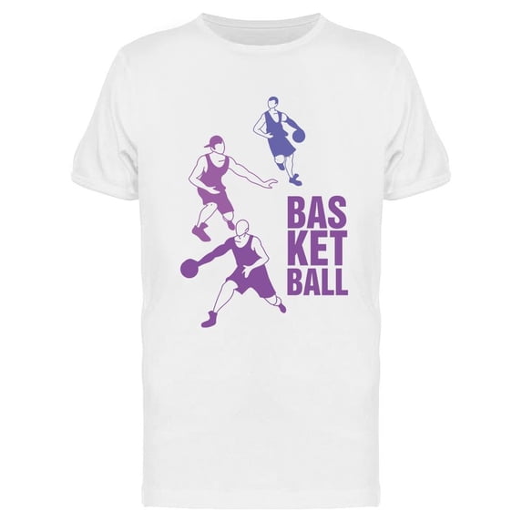 Purple Players Playing T-Shirt Men -Image by Shutterstock, Male Medium