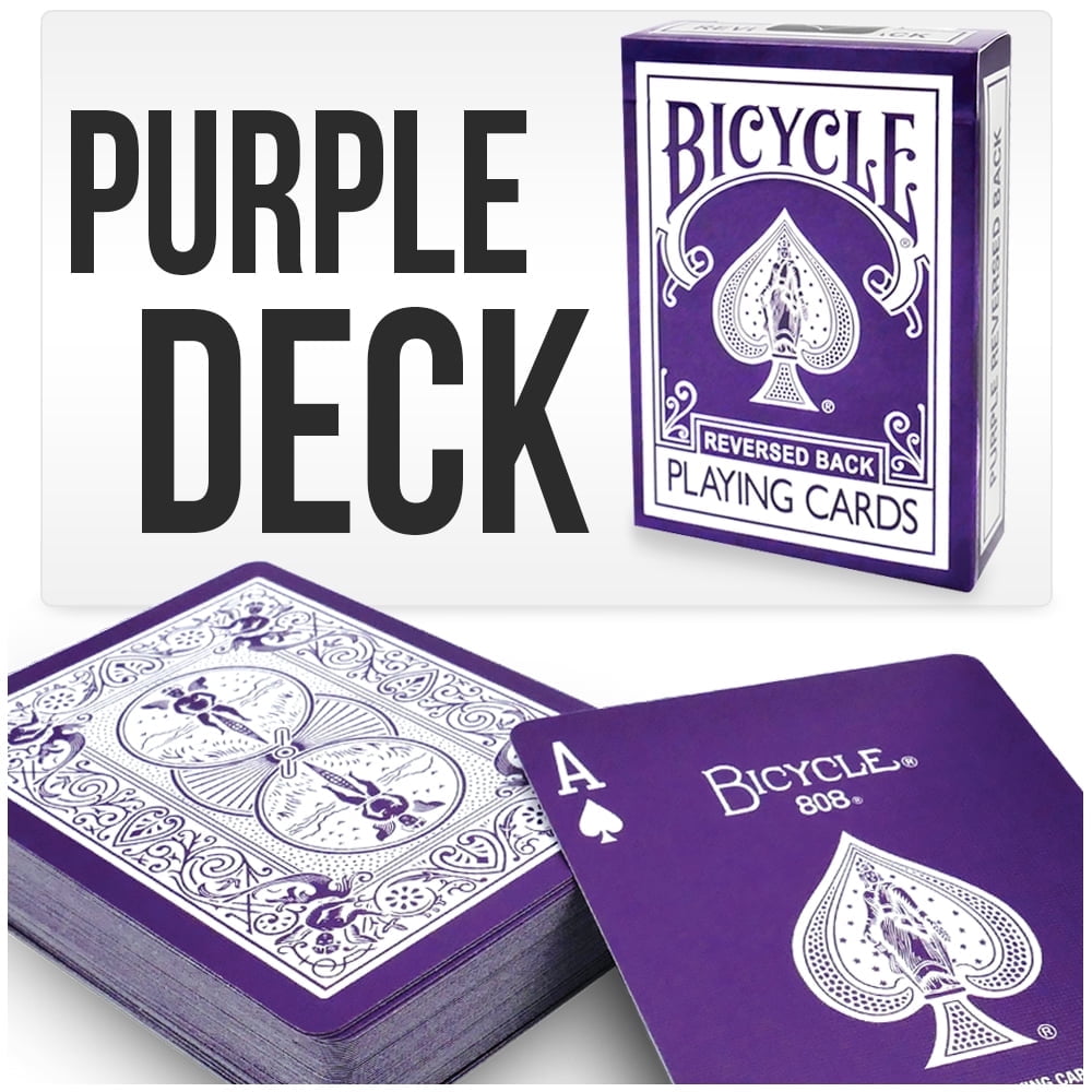 Purple Playing Cards Bicycle Deck - Walmart.com