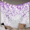 thumbnail image 1 of Purple Polka Dot Tapestry for Bedroom Wall Hanging Tapestry, Abstract Modern Art Dots Watercolor Ceiling Backdrop Tapestries Poster Blanket Wall Decor for Teens Room Living Room Dorm 55" x 73", 1 of 8