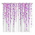 thumbnail image 1 of Purple Polka Dots Kitchen Curtains Window Panels, Vintage Abstract Art Watercolor Insulated Window Treatment Curtain, Grommet Curtains for Bedroom/Living Room/Bathroom, 2 Piece 42"Wx63"L, 1 of 8
