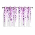 thumbnail image 1 of Purple Polka Dots Kitchen Curtains Window Panels, Vintage Abstract Art Watercolor Insulated Window Treatment Curtain, Grommet Curtains for Bedroom/Living Room/Bathroom, 2 Piece 52"Wx45"L, 1 of 8