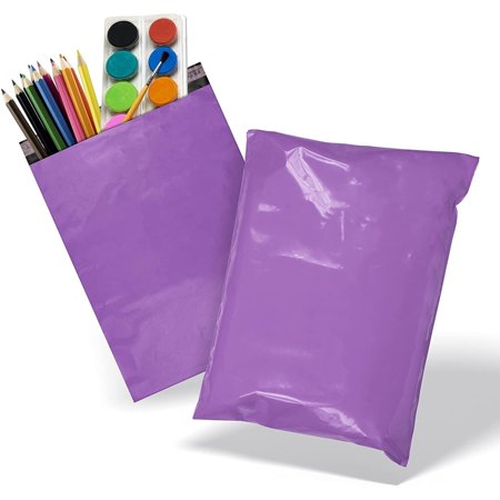 Poly Mailers Shipping Bags, Self Seal Polyethylene, Purple, 1000 count, 7.5 x 10.5 in