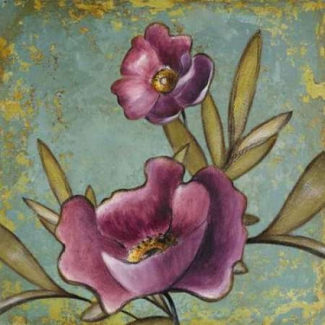 Purple Poppies I Canvas Art - Lanie Loreth (24 x 24)
