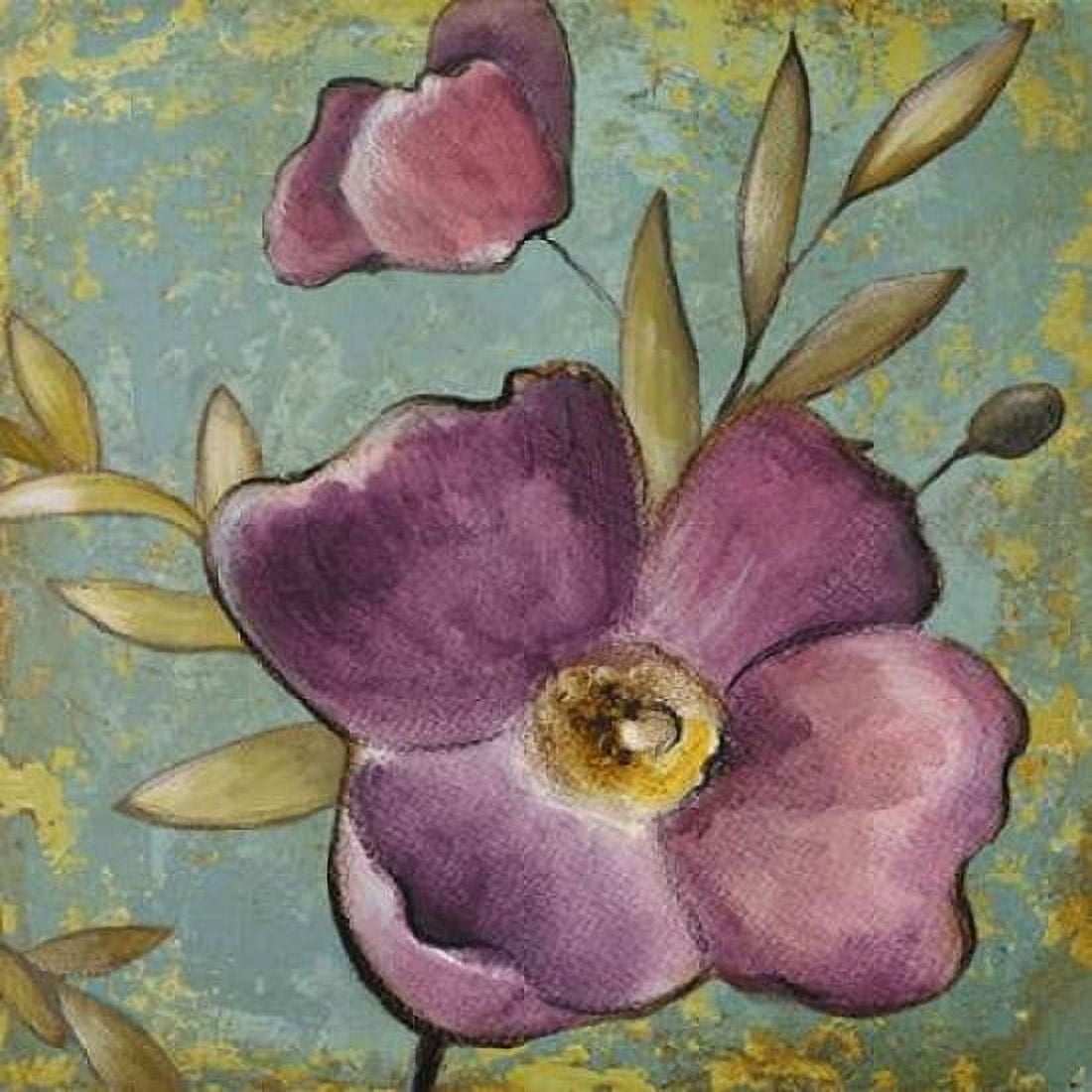 Purple Poppies II Canvas Art - Lanie Loreth (24 x 24)