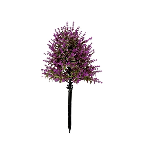 Purple Potted Artificial Wheat Lavender Flowers For Home Shelf Decor Centerpiece Faux Plant Plastic