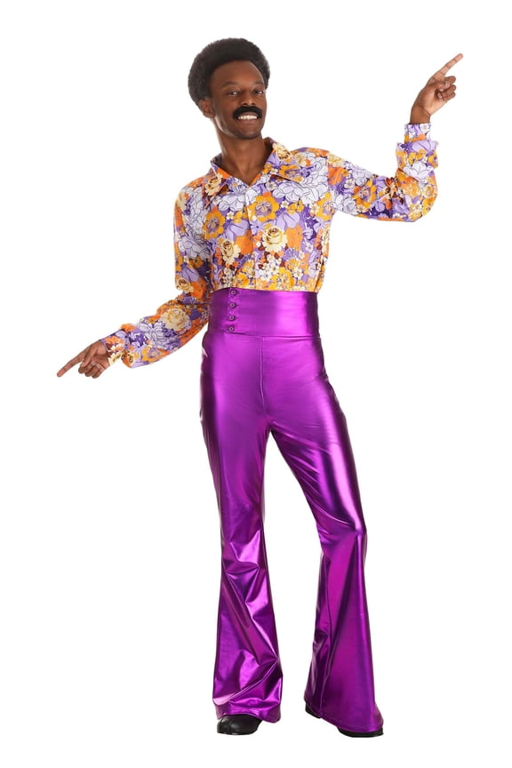 Purple Power Disco Mens Costume