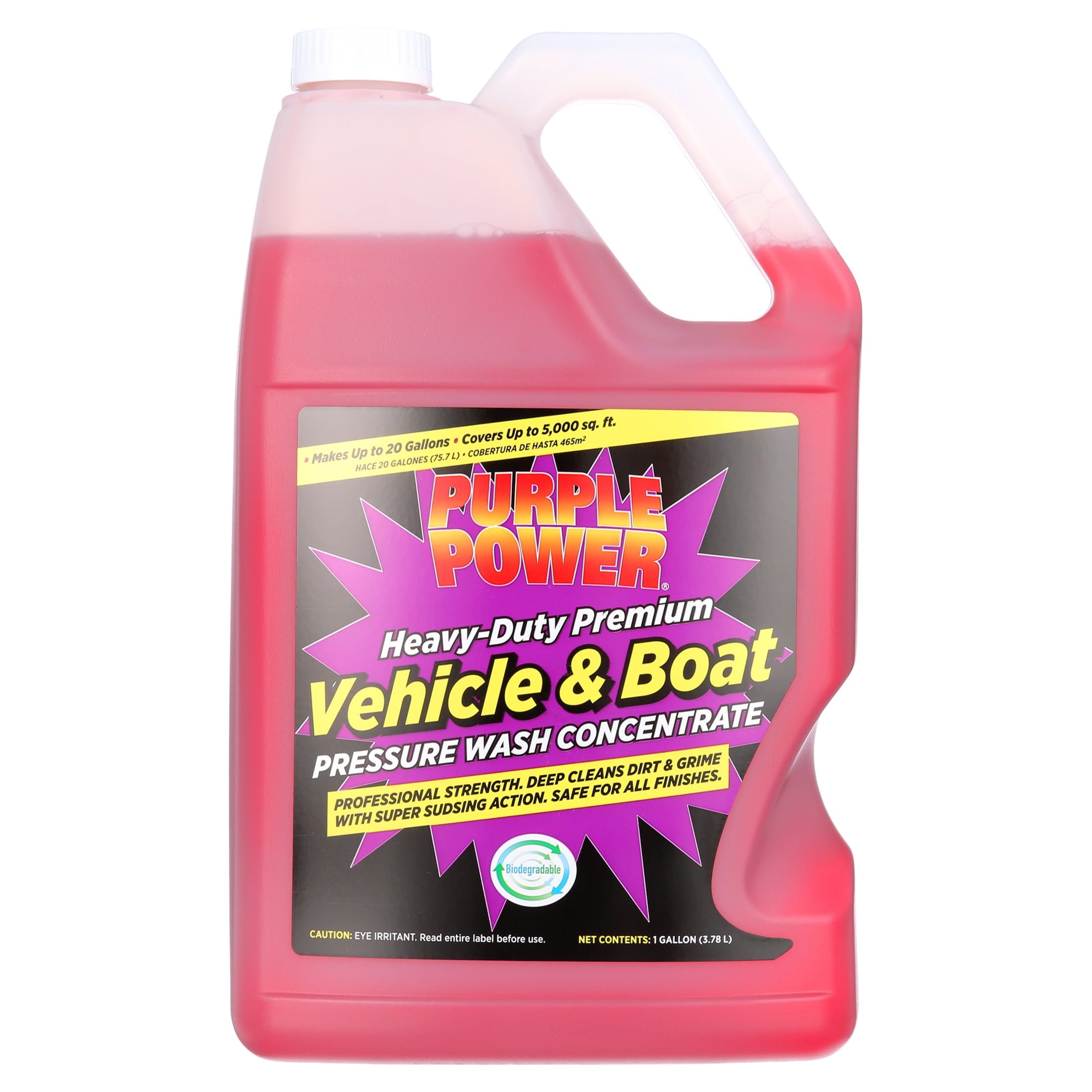CB Chemical Wash & Glow Concentrated Car Soap, Wash & Gloss Foaming Car  Wash Soap, Pressure Washer - Safe for Cars, Trucks, Motorcycles, RVS & More  - 32oz 