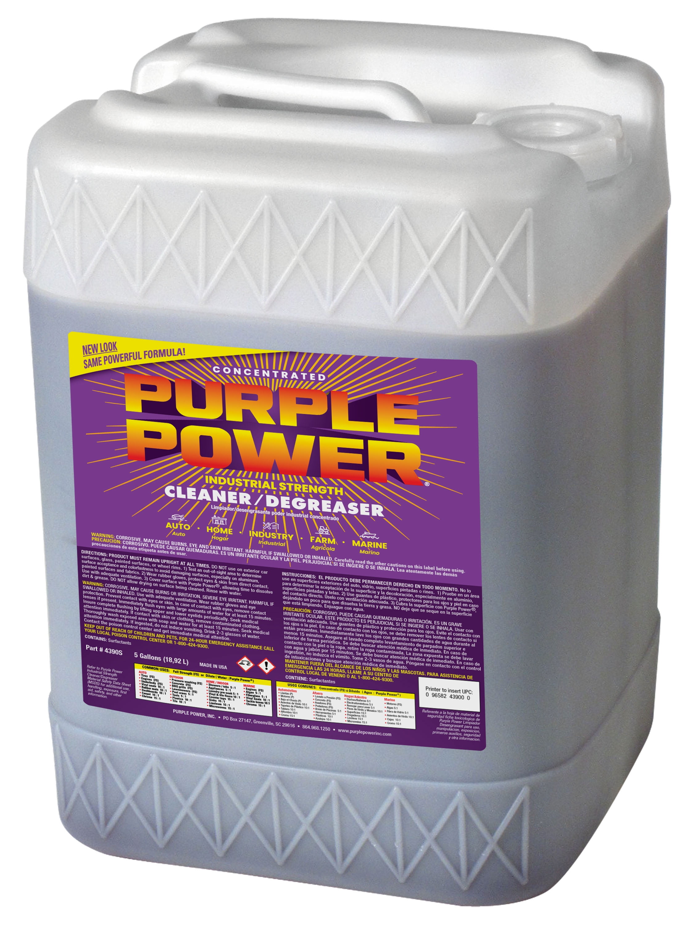 Purple Power Industrial strength Cleaner Degreaser, 5 Gallon